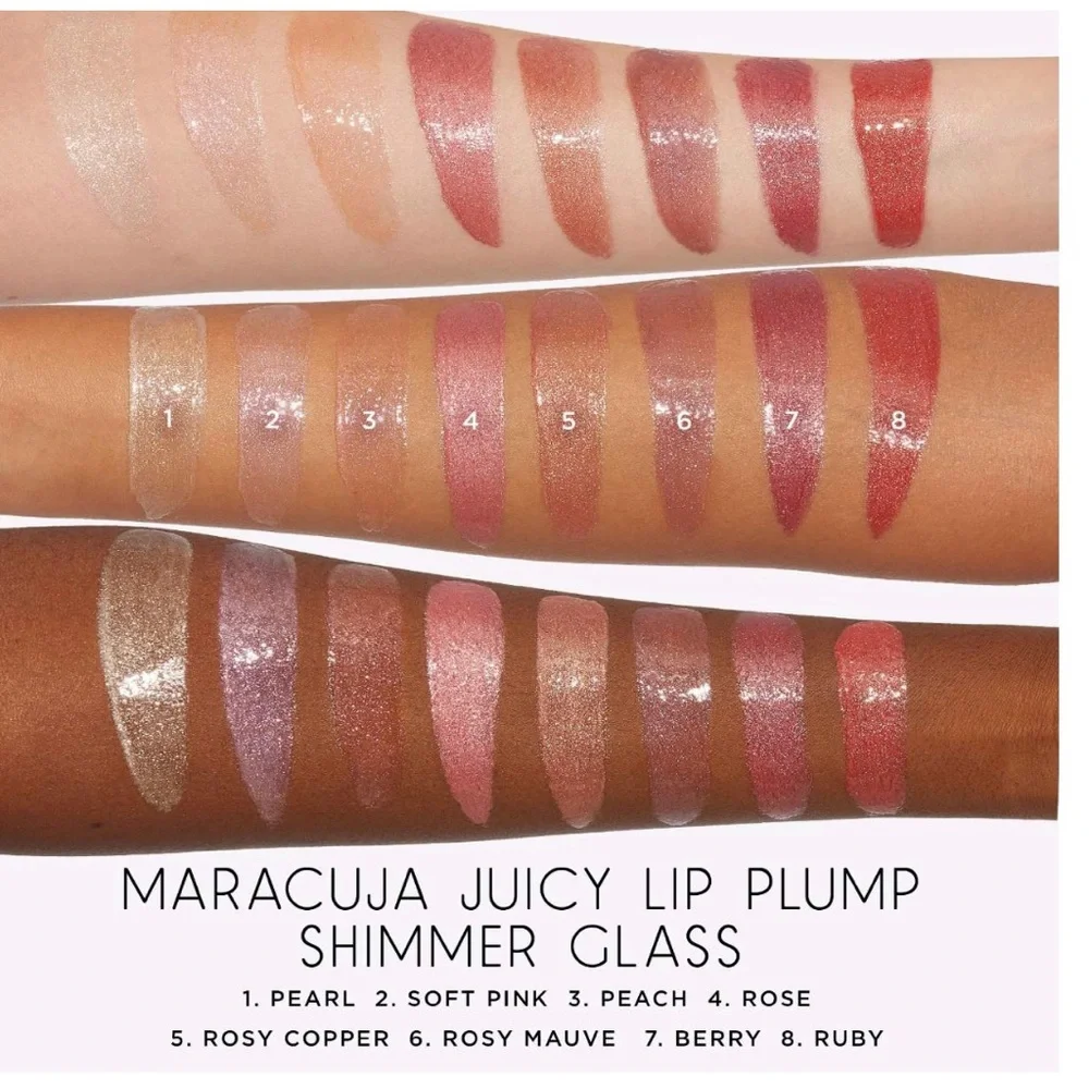 TARTE Peach Shimmer Glass Marajuca Juicy Lip Plump NIB